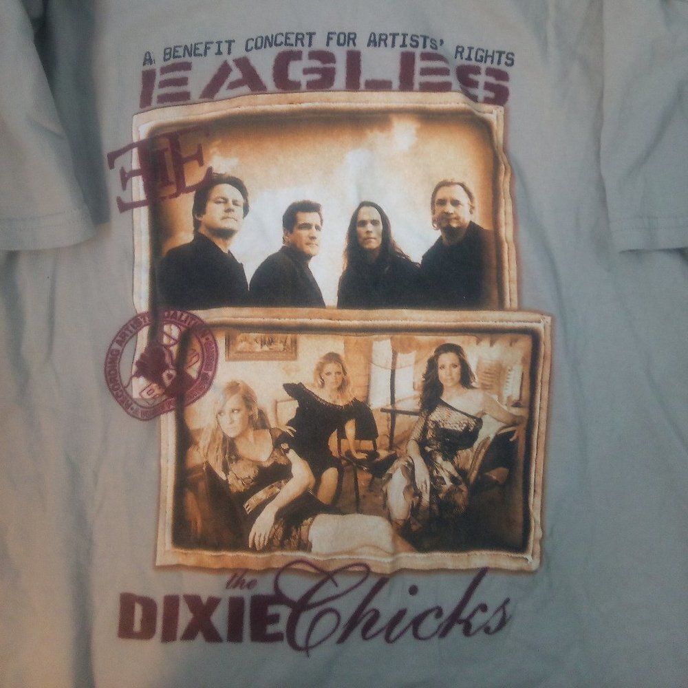 Vintage Eagles Dixie Chicks Benefit Concert Tour 2003 T-Shirt